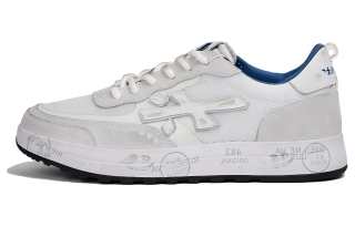 PREMIATA Leather Low top Skateboard Shoes Men's Gray White