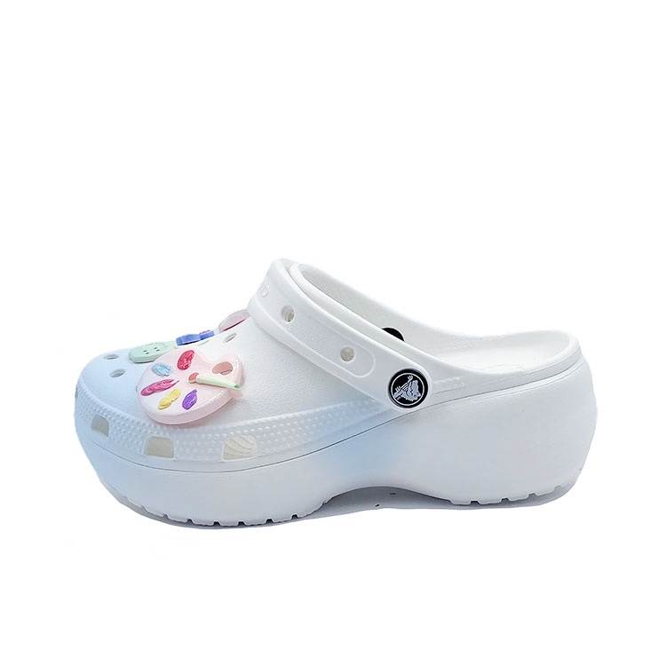 Crocs Crocs Classic Platform Clog EVA Clogs Unisex White Blue