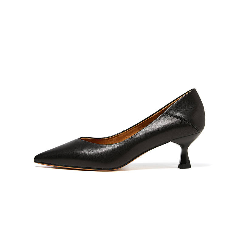 ST&SAT Sheepskin Leather Slim Heel High Heels 5.5cm Women's