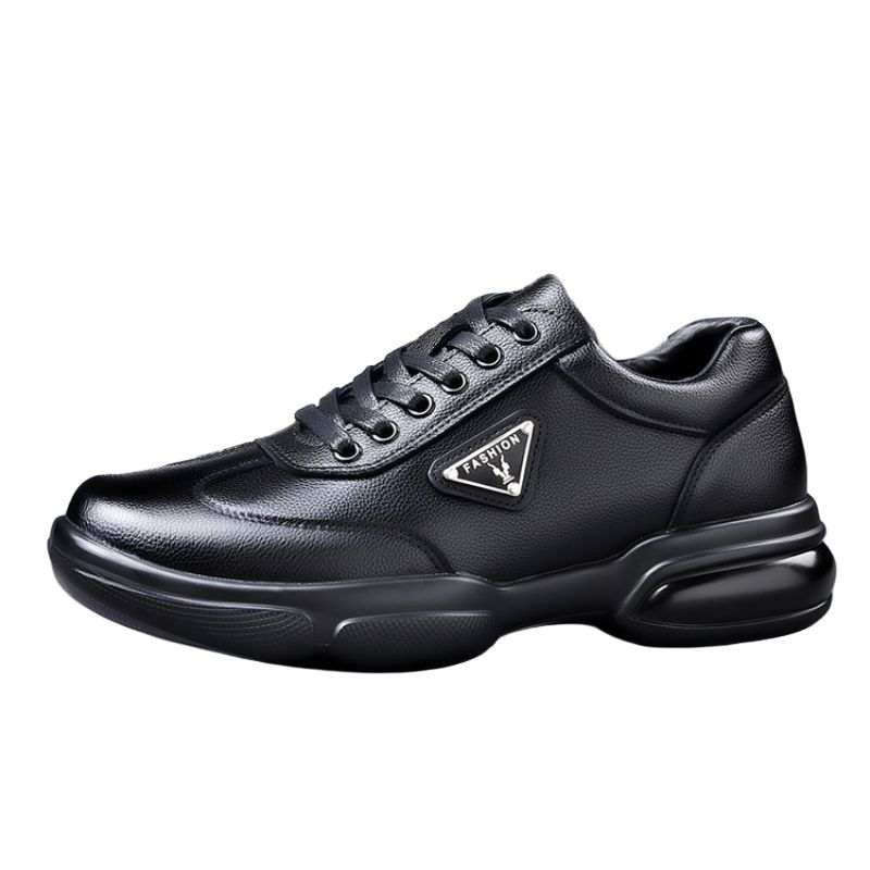 KACHILANG Men's Casual Shoes Men's Low Top Black/White