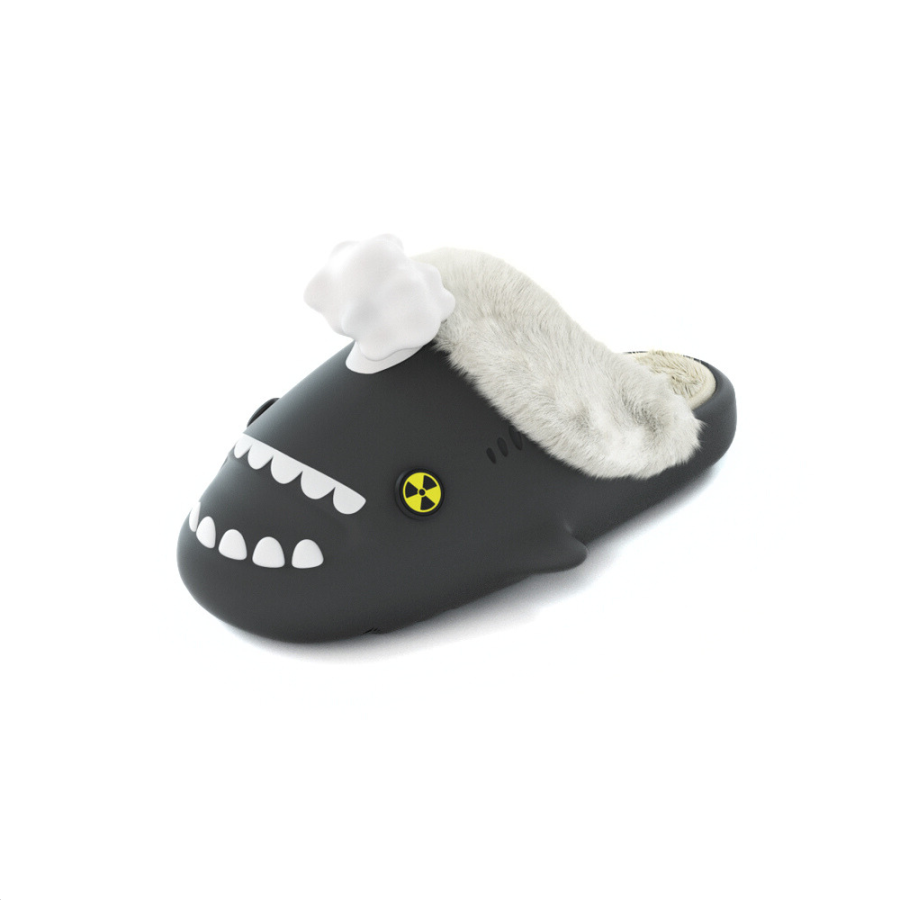HelloSlippers Shark Winter Sharkicks Winter Mushroom Cloud, Closed Toe Slippers Open Heel Unisex