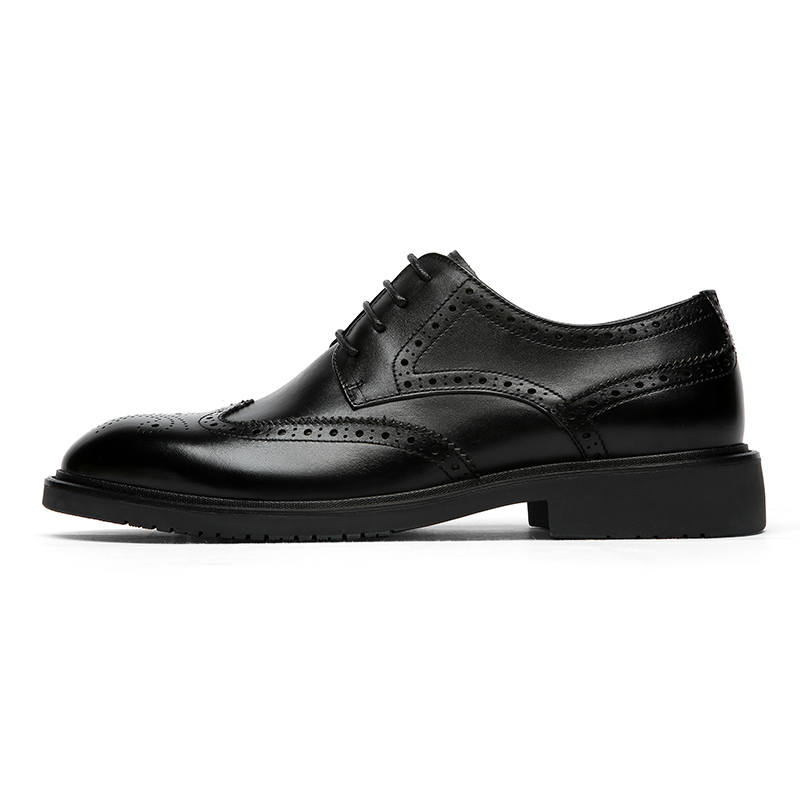 GOLDLION Dress Shoes Men's Low Top Black/Brown