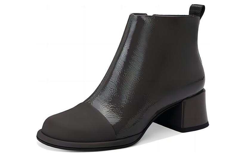 JESSICA SOPHIA Cow Leather Ankle Boots 4.5cm Women's