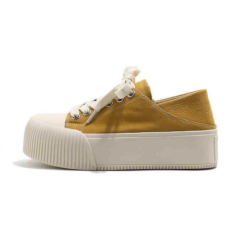 MIS. DANNY Top Grain Cow Leather Low top Skateboard Shoes Women's