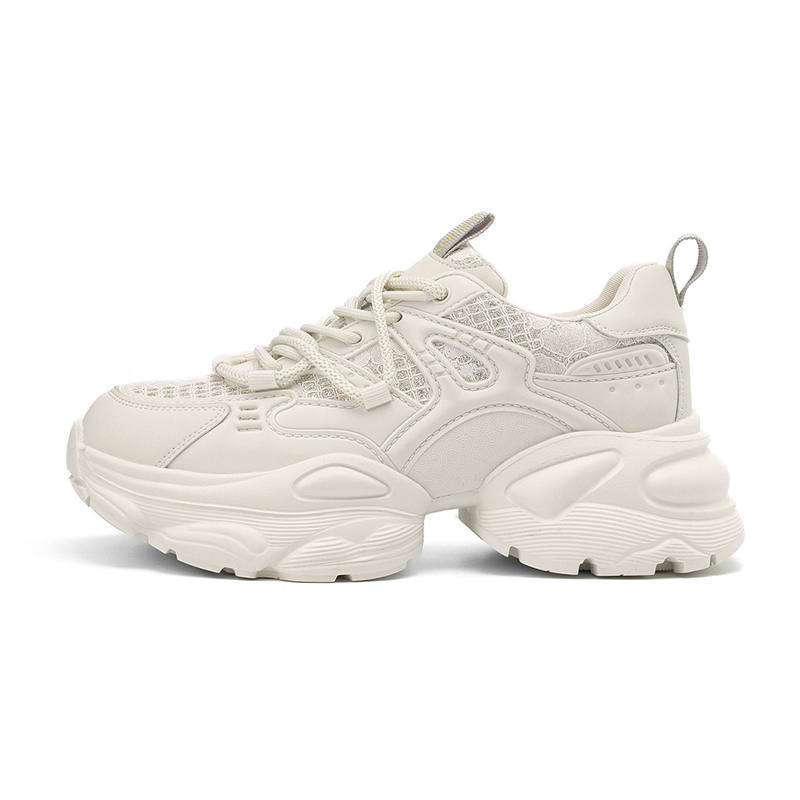 JOSINY Vintage Trendy Embroidery, Fashion Casual Comfortable Low top Chunky Sneakers Women's
