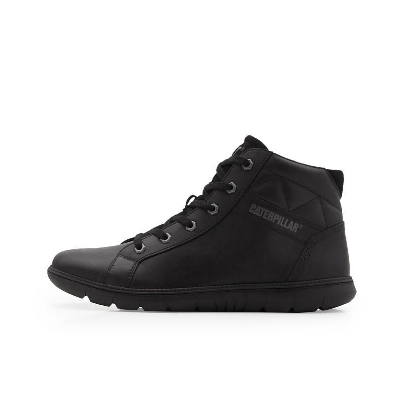 CAT CLAUDE MID B4C SS23 Comfortable Slip Resistant Abrasion Resistant High top Casual Shoes Men's Black