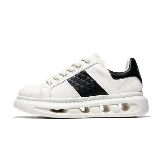MOERBAI Top Grain Cow Leather Breathable Lightweight Height Increasing Breathable Lightweight Height Increasing Low top