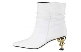 YUUL YIE Leather Ankle Boots Women's White