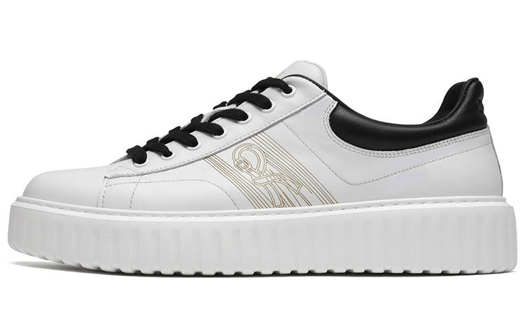 ROBERTA DI CAMERINO Cow Leather Low top Skateboard Shoes Men's White