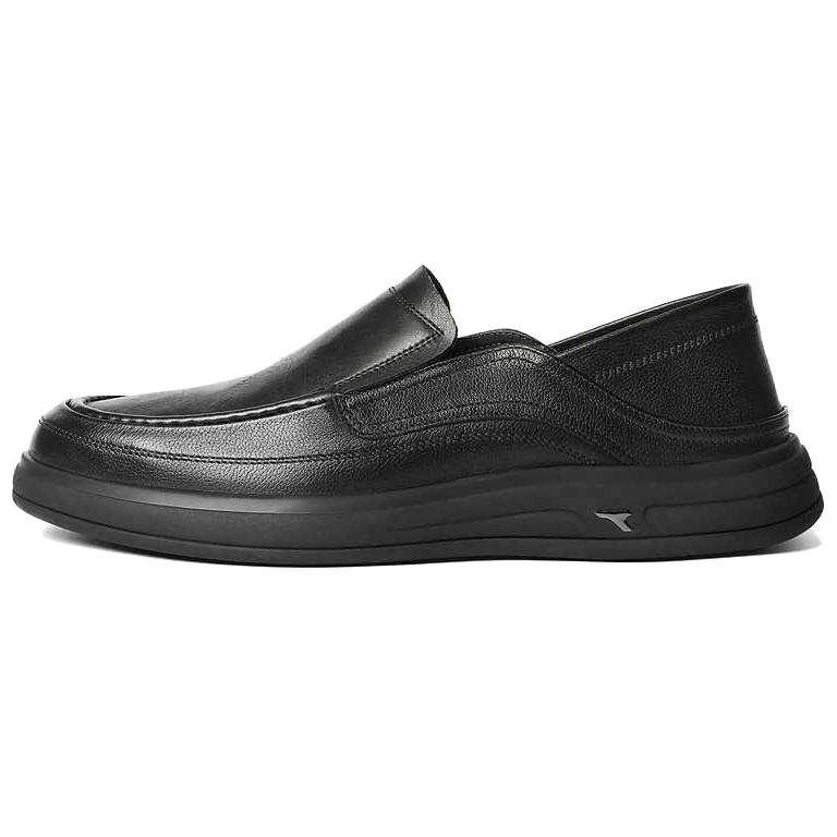 BELLE Casual Leather Shoes Men's Low Top Black