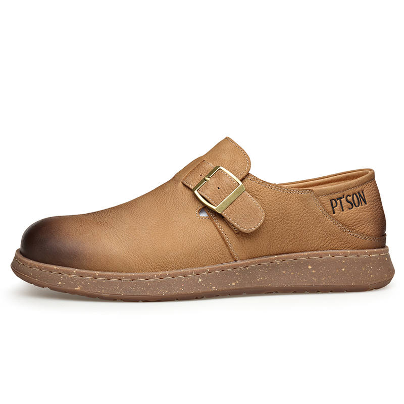 PT'SON PT'SON Casual Leather Shoes Men's Low Top