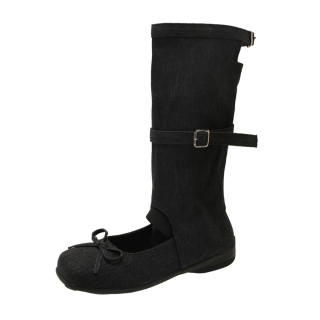LELEYU Happy Fish Knee high Boots Women's