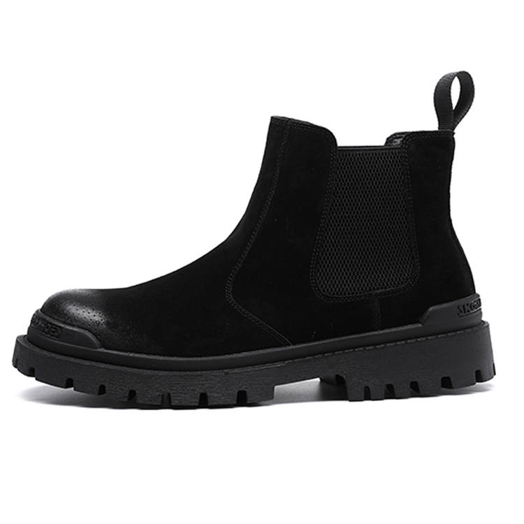 YEDANI Nubuck Crew Chelsea Boots 4cm Men's