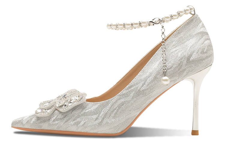 Ainer-cat Ainer cat Gilded Butterfly Dream Slim Heel High Heels 8cm Women's