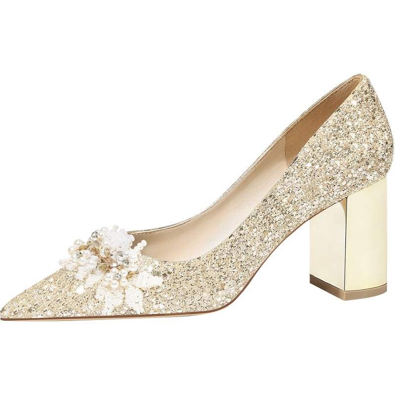 CPXO High Heels Women's Gold
