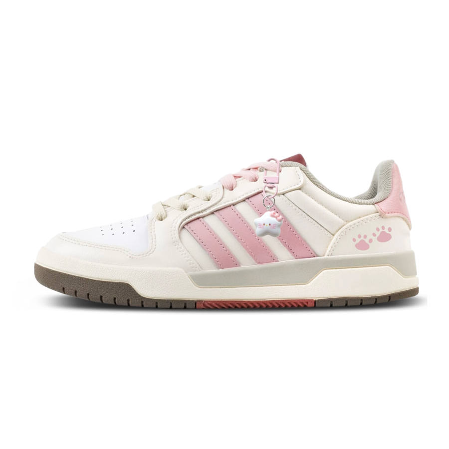 Adidas Neo Entrap Powder Claw Adventure Slip Resistant Abrasion Resistant Low top Skateboard Shoes Unisex White Pink