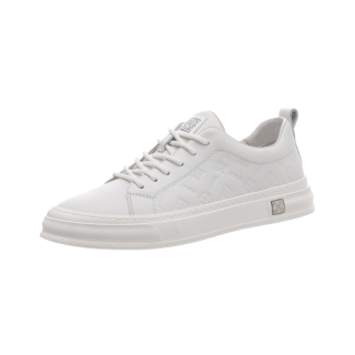 YISHUANGXIEDETONGHUA Top Grain Cow Leather Abrasion Resistant Abrasion Resistant Low top Skateboard Shoes Men's