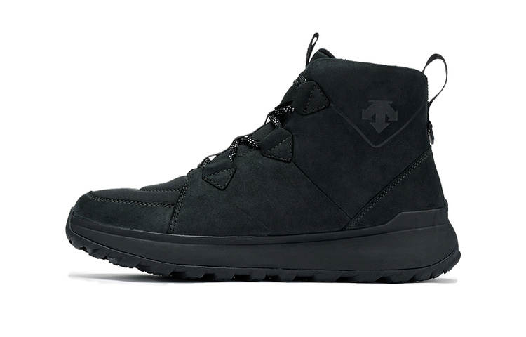 DESCENTE Ski Style Abrasion Resistant High top Casual Shoes Women's Black
