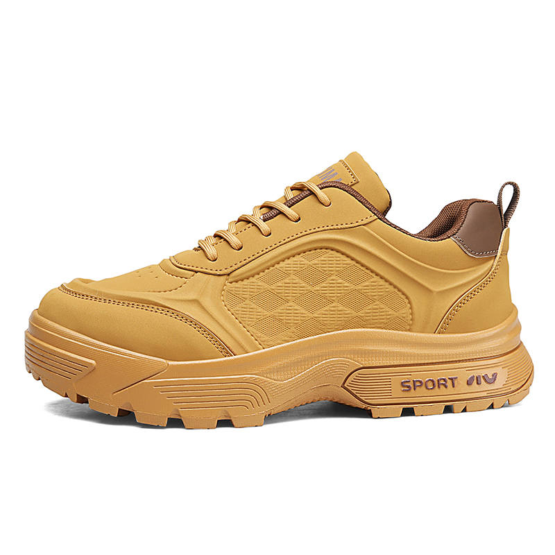 GONGNIUMEILI Pu Slip Resistant Slip Resistant Low top Chunky Sneakers Men's