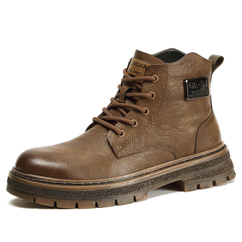 •QUNLANGSHIJIA Short Combat Boots Men's