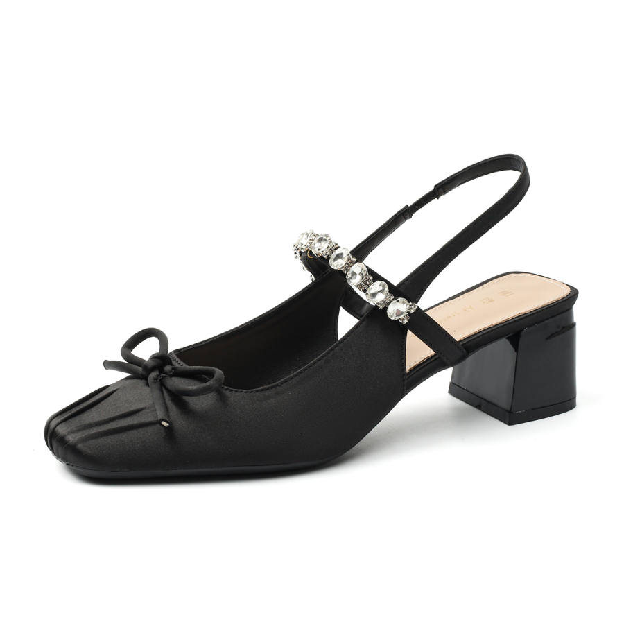 Bamiti Chunky Heel High Heels 5CM Women's