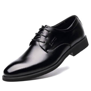 BATUTENG Dress Shoes Men's Low Top Black/Brown