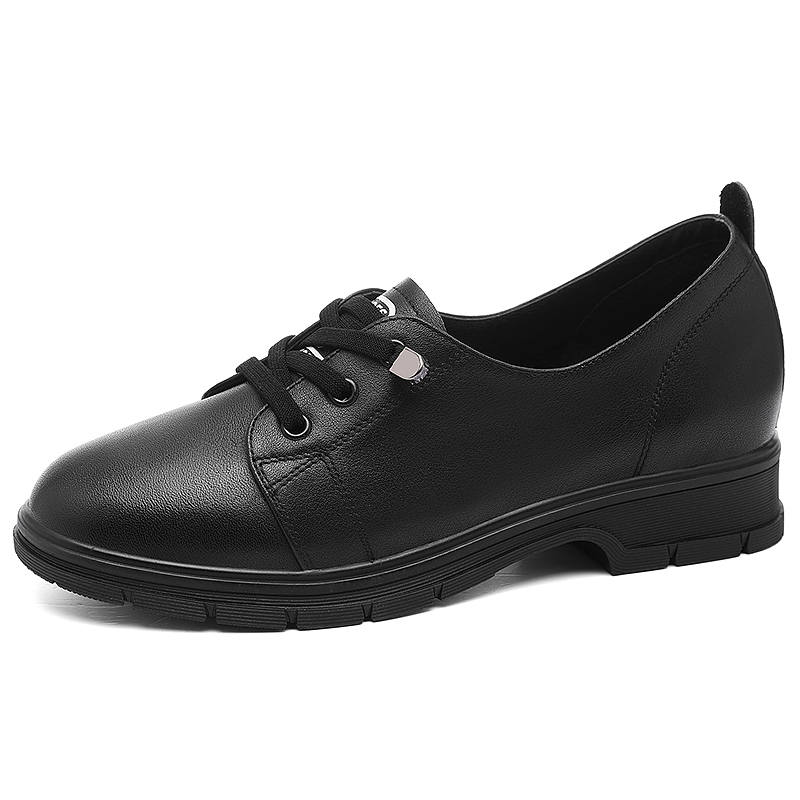 JINSITU Top Grain Cow Leather Casual Shoes Women's
