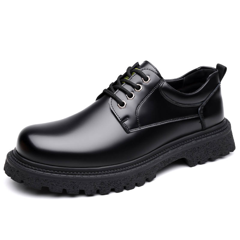 POPULAR ROUSE PR Cow Leather Casual Shoes Men's Black