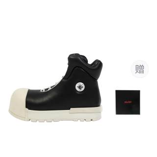 FVVO ROCKSTA x FVVO Ankle Boots Unisex Black White