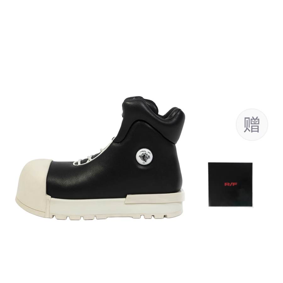 FVVO ROCKSTA x FVVO Ankle Boots Unisex Black White