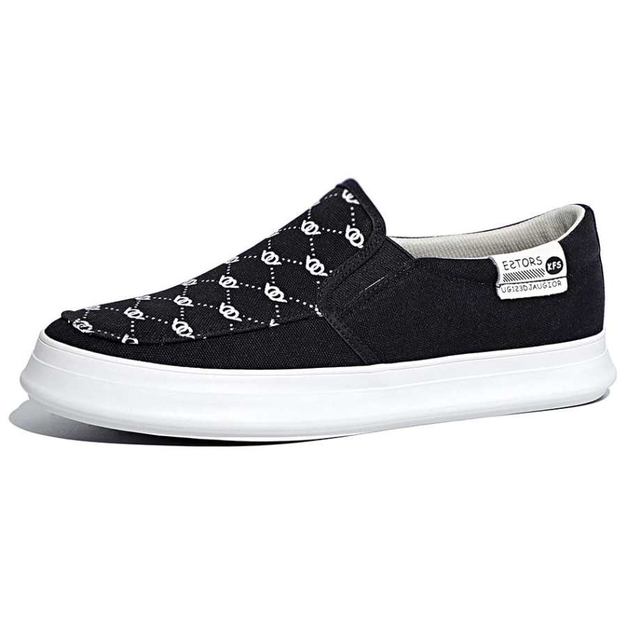 Baoda Canvas Non Laced Breathable Low top Casual Shoes Men's
