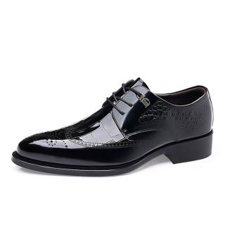 GZZ Dress Shoes Men's Low Top Black