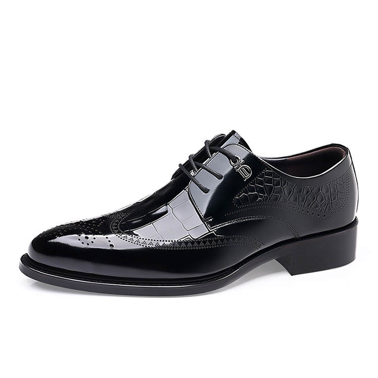 GZZ Dress Shoes Men's Low Top Black