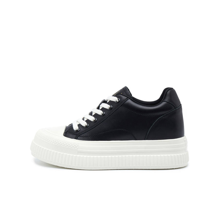 ELLE Platform White Sneakers Skateboard Shoes Women's 2025 Women's Shoes