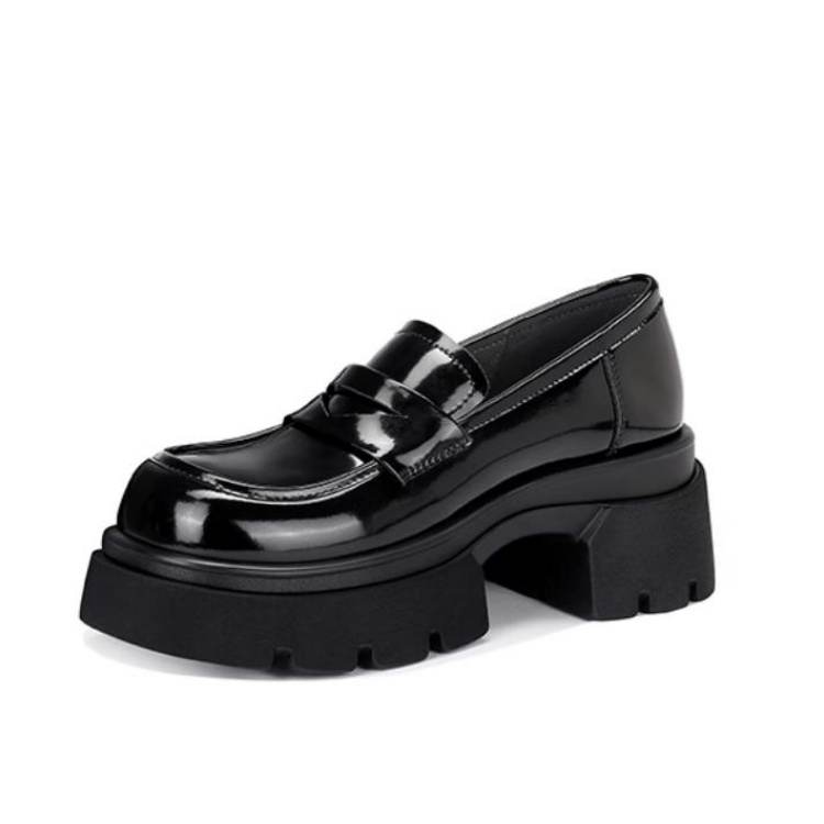 JESSICA SOPHIA Synthetic Leather Loafers 6CM Women's
