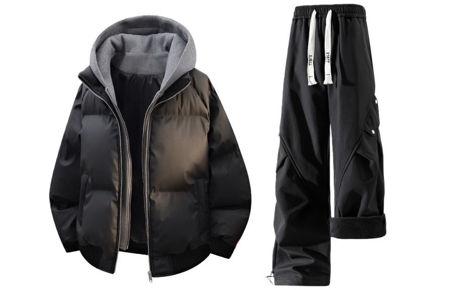 X1617 Casual Sportswear Unisex Hooded Thickened And Fleece Lined