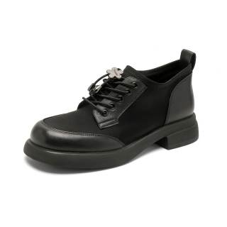 BAFFN Cow Leather Casual Shoes 3cm Women's Black