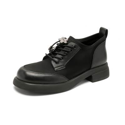 BAFFN Cow Leather Casual Shoes 3cm Women's Black