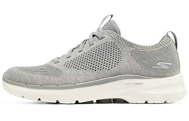 Skechers Go Walk 6 Shoes 'Grey Cream White'