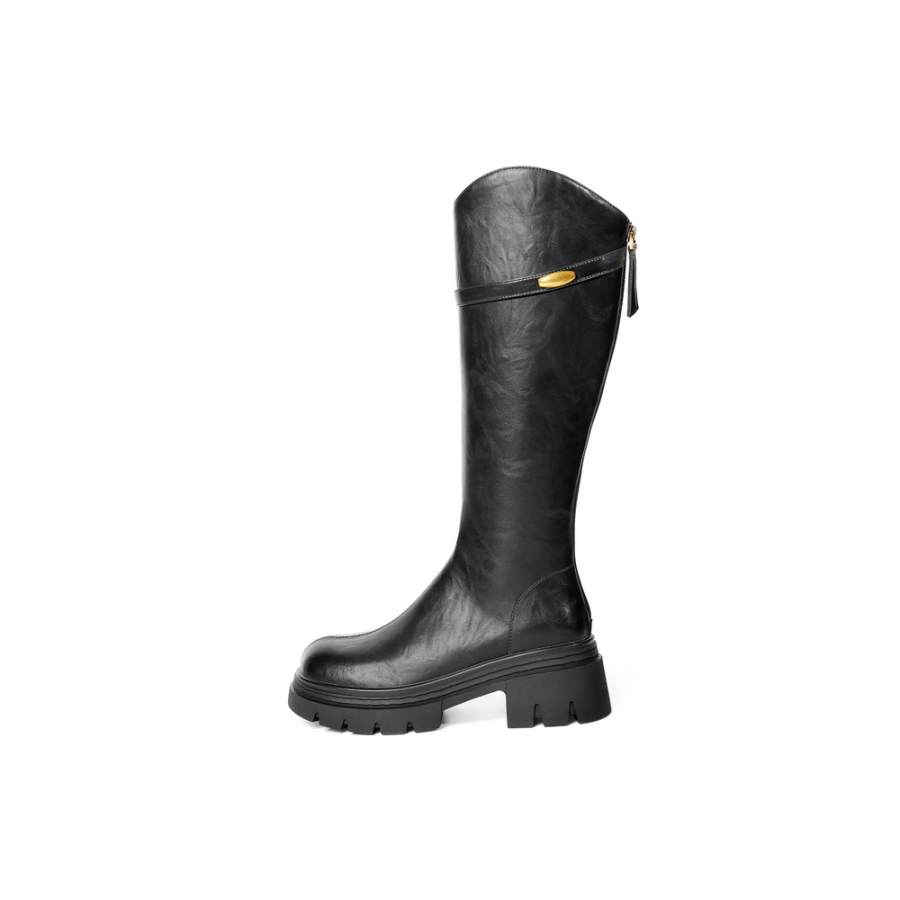 BELLE Knee High Boots Women's Black, Brown