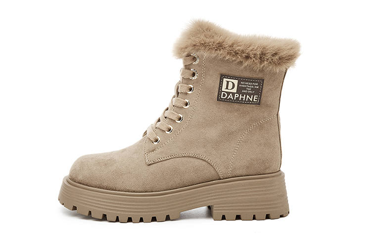 DAPHNE DAPHNE Combat Boots Women's Black/Khaki