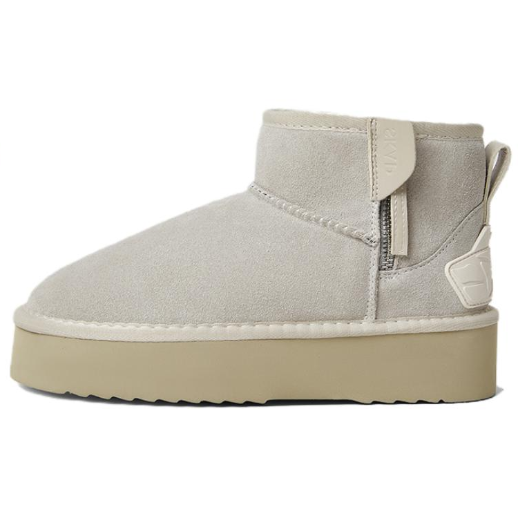 SKAP Zippers Platform Thickened And Fleece Lined Short Snow Boots Women's