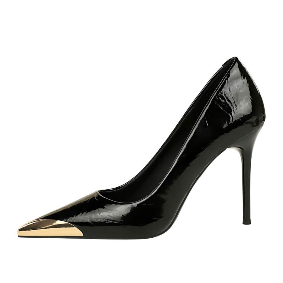 QITUMAUL Slim Heel High Heels 9.5cm Women's