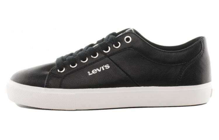 Levis Minimalist Style Low top Skateboard Shoes Women's Black White