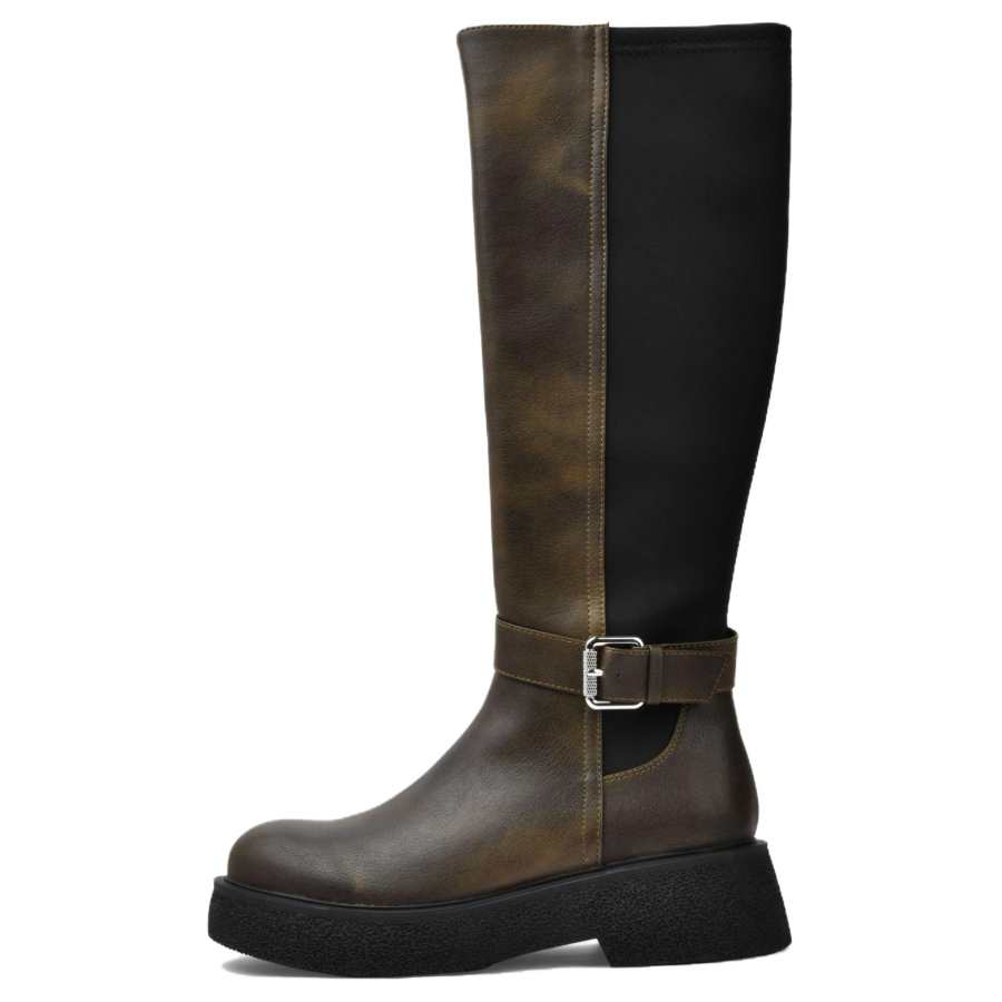 TOOMANYSHOES Antique Market Knee high Boots Women's Umber