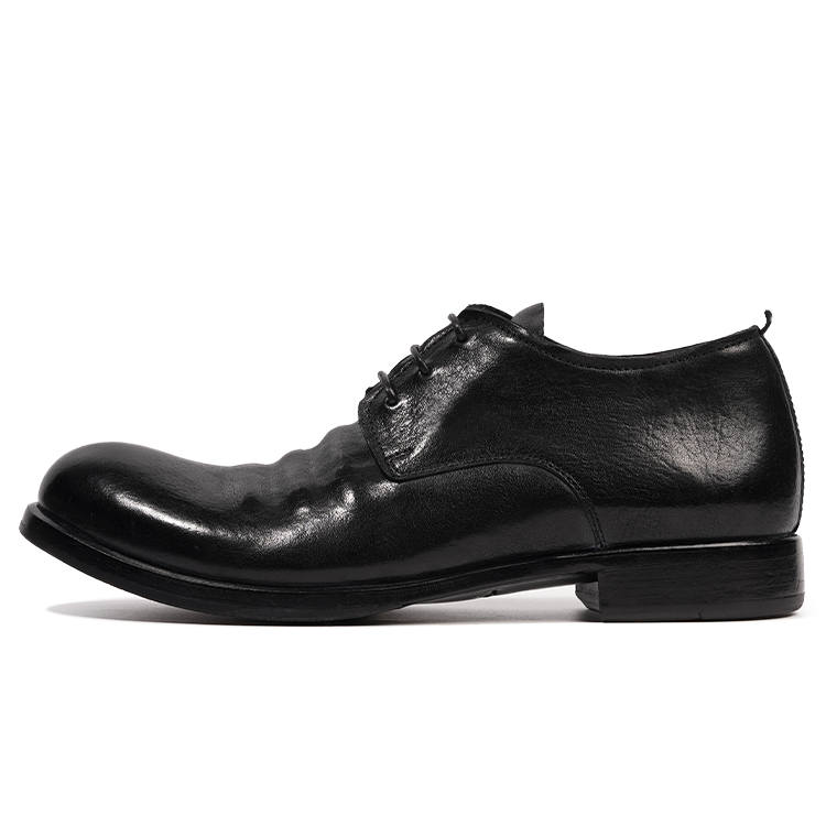 Dreambox x Vibram Horse Leather Casual Shoes Men's Black