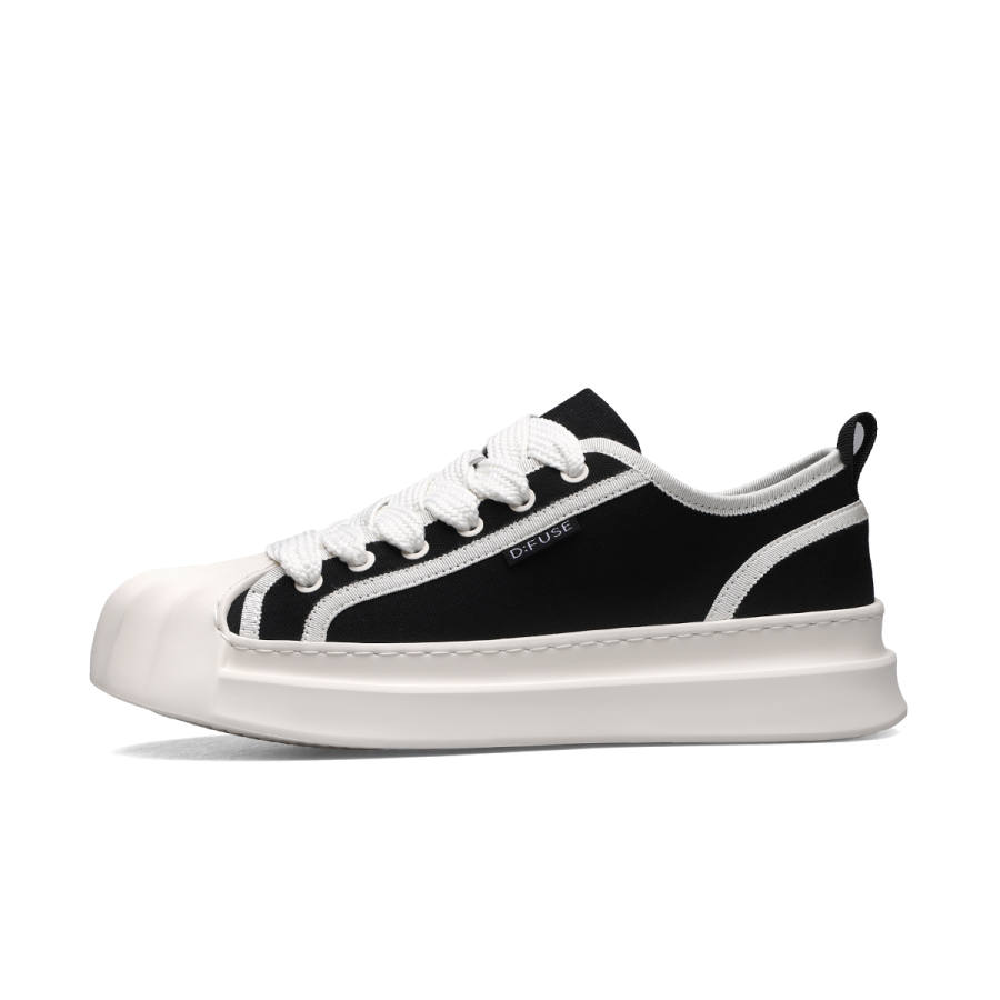 D:FUSE SCANDINAVIA D FUSE SCANDINAVIA Fabric Abrasion Resistant Abrasion Resistant Low top Skateboard Shoes Men's Black