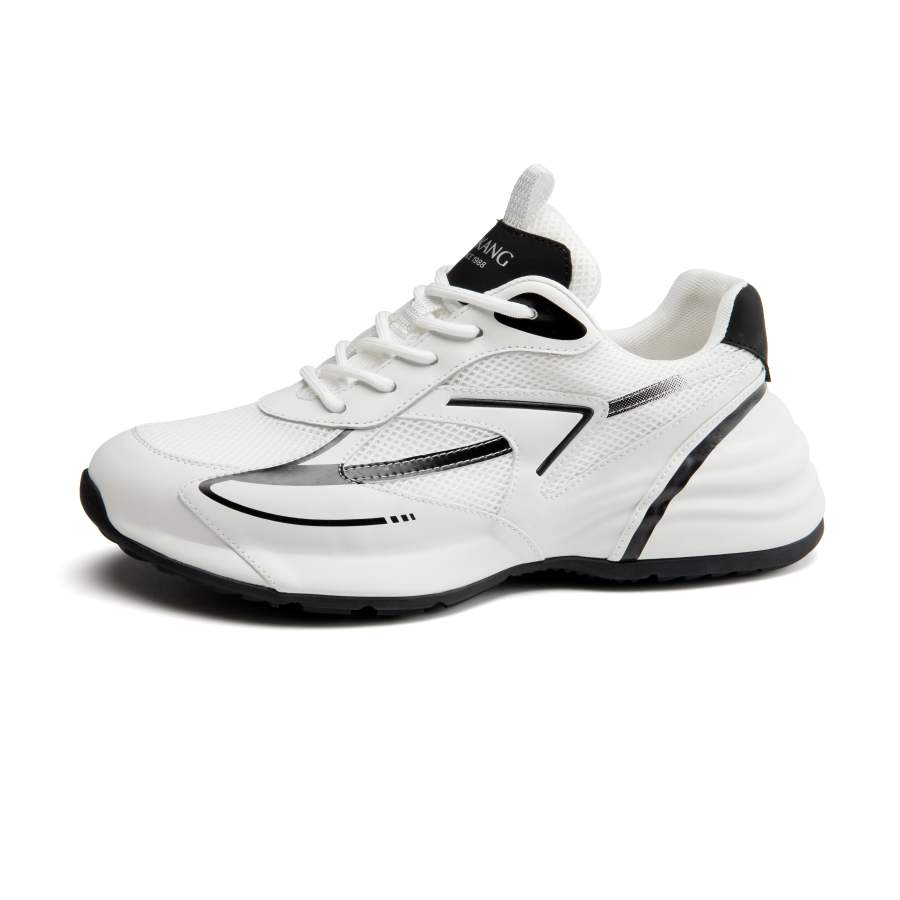 AOKANG Casual Shoes Men's Low Top White Black/White Green