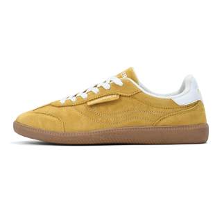 BURGERHOUSE Wear resistant And Lightweight Low top German Army Trainers Unisex Yellow White