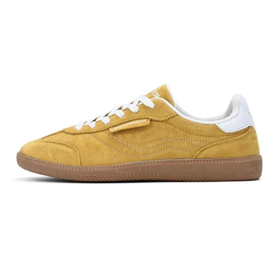 BURGERHOUSE Wear resistant And Lightweight Low top German Army Trainers Unisex Yellow White